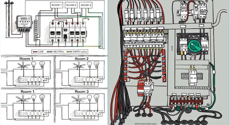 Electrical Distribution Box work drawing Electrical Distribution Box work drawing